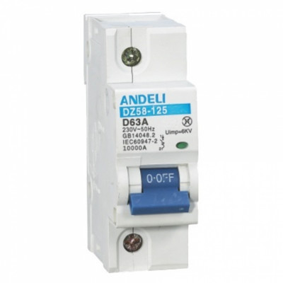 Автоматический выключатель ANDELI DZ58-125 ADL01-632