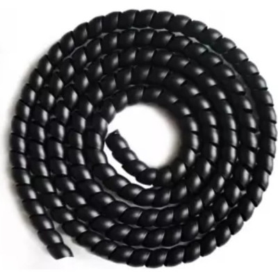 Спиральная пластиковая защита PARLMU SG-40-C11-k2, полипропилен, размер 40, выпуклая поверхность, цвет черный, длина 2 м PR0601000-2