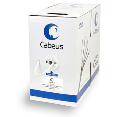 Одножильный кабель Cabeus UTP-4P-Cat.5e-SOLID-WH