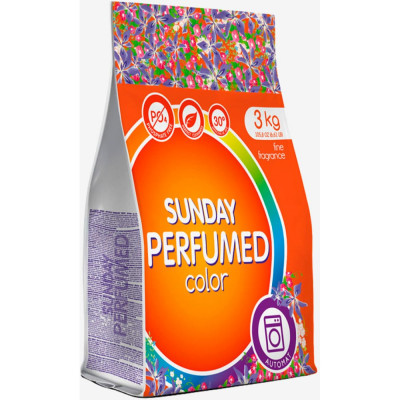 Парфюмированный стиральный порошок для цветного Сонца Sunday 87048