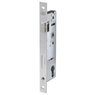 Никелированный корпус замка для дверей из алюминиевого профиля Doorlock PL201 75383