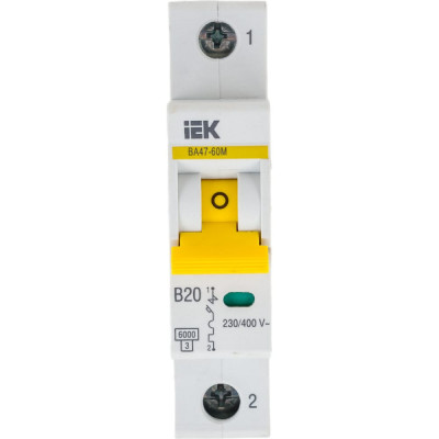 Автоматический выключатель IEK ВА47-60M MVA31-1-020-B