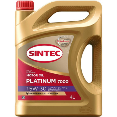 Моторное синтетическое масло Sintec PLATINUM SAE 5W-30 API SN, ILSAC GF-5 801973