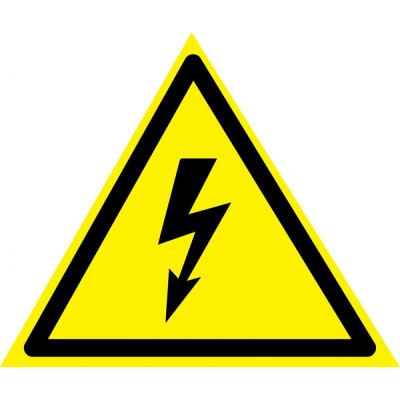 Наклейка REXANT знак электробезопасности Опасность поражения электротоком 56-0006-4