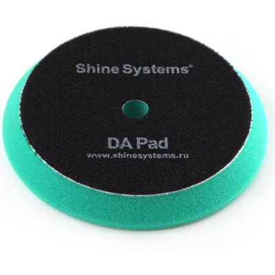 Экстра твердый полировальный круг Shine systems DA Foam Pad Green SS562