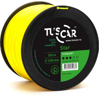 Леска для триммера TUSCAR Star Standart 10121330-224-4
