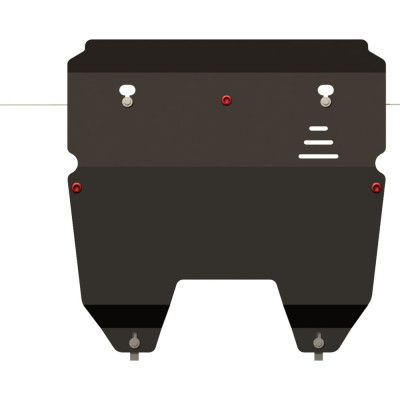 Защита картера и КПП для VOLVO XC 90 V8 2002-2015 4,4, гнутая, сталь 2.5 мм, с крепежом sheriff 1257
