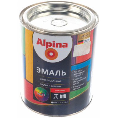 Алкидная универсальная эмаль ALPINA 948103671