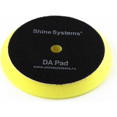 Антиголограммный полировальный круг Shine systems DA Foam Pad Yellow SS560