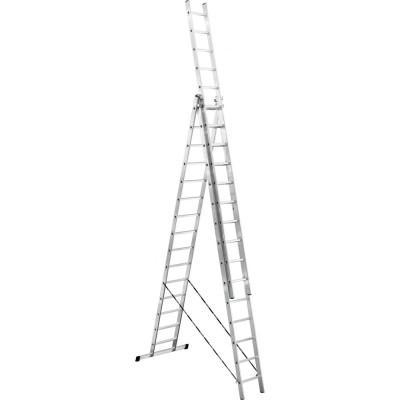 Алюминиевая трехсекционная лестница UFUK 411315
