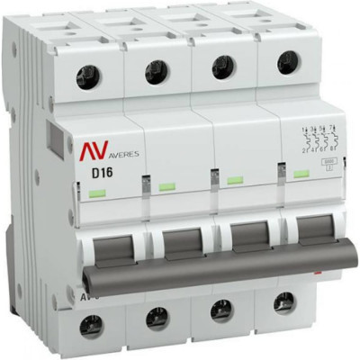 Автоматический выключатель EKF AVERES AV-6 mcb6-4-16D-av