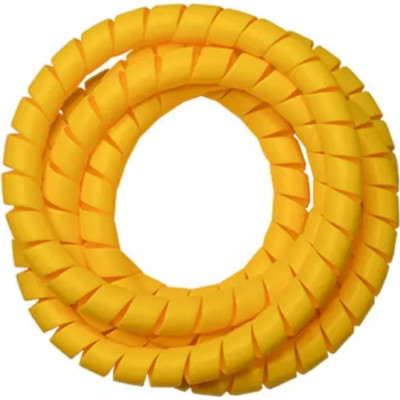 Спиральная пластиковая защита PARLMU SG-26-C12-k10, полипропилен, размер 26, выпуклая поверхность, цвет желтый, длина 10 м PR0700500-10