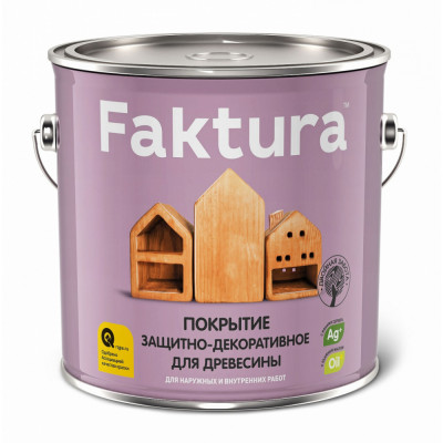 Защитно-декоративное покрытие для древесины FAKTURA 209266