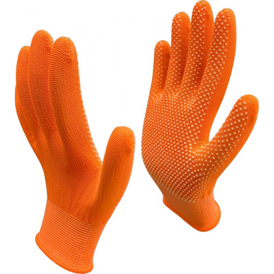 Рабочие нейлоновые перчатки Master-Pro® 2513-NPVC-OR-S