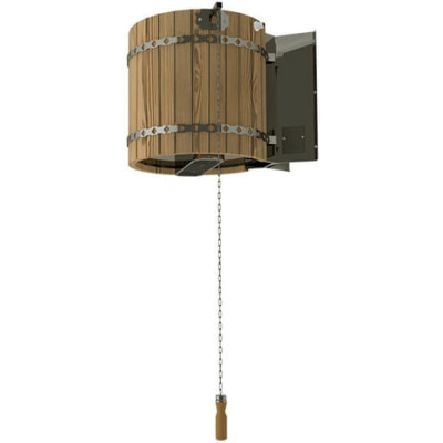 Обливное устройство для бани VVD Ливень мини деревянное обрамление ТЕРМО 1127