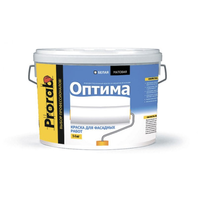 Вододисперсионная краска для фасадных работ Prorab 14 кг / 11 л POF-140/110