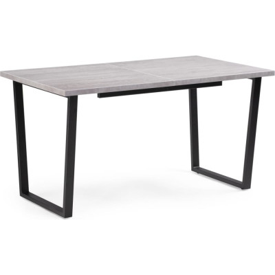 Деревянный стол Woodville Лота Лофт 140 25 мм бетон / черный матовый 489748