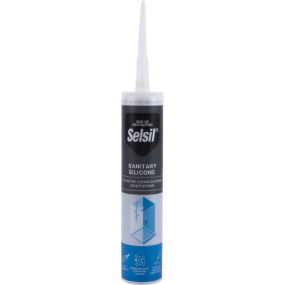 Санитарный силиконовый герметик Selsil Sanitary Silicone 112809010