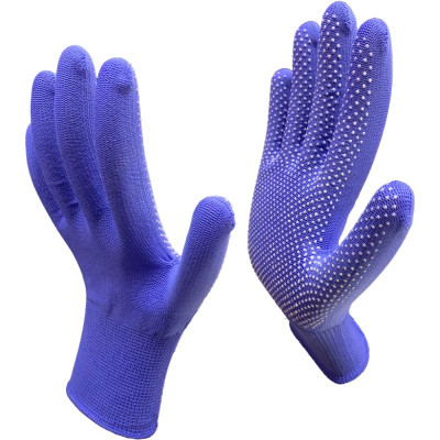 Рабочие нейлоновые перчатки Master-Pro® 2513-NPVC-BLUE-L