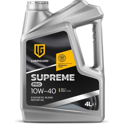 Моторное масло lubrigard SUPREME PRO 10W-40 LGPSPM1040CH16