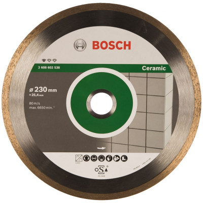 Отрезной алмазный диск для УШМ Bosch Professional for Ceramic 2608602538