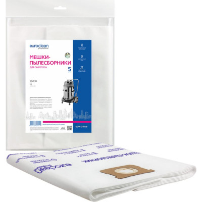 Синтетические многослойные мешки для пылесоса BORT EURO Clean EUR-351/5