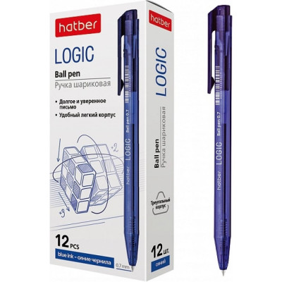 Автоматическая шариковая ручка Hatber LOGIC 067908