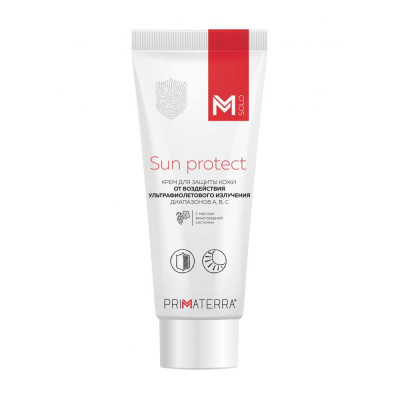Крем воздействия ультрафиолетового излучения TM Primaterra M Solo Sun Protect 8875