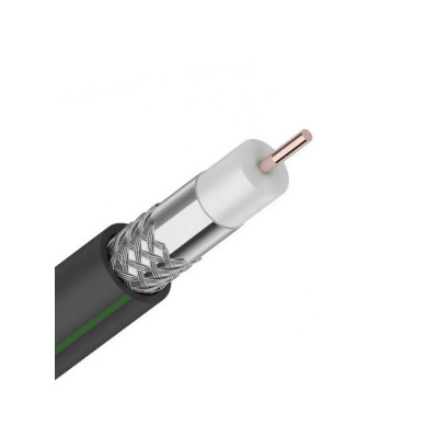 Коаксиальный кабель для подключения цифрового телевидения CADENA RG6 RG-Black-15m