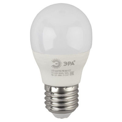 Светодиодная лампа ЭРА LED P45-9W-860-E27 Б0031412