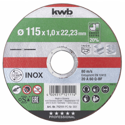 Отрезной диск по металлу KWB Energy Saving 712111