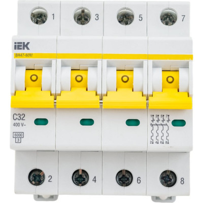 Автоматический выключатель IEK ВА47-60M MVA31-4-032-C