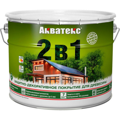 Защитно-декоративное покрытие для дерева Акватекс 257227