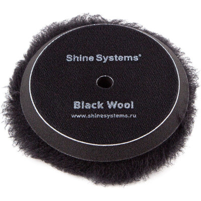 Полировальный круг Shine systems Black Wool Pad SS623