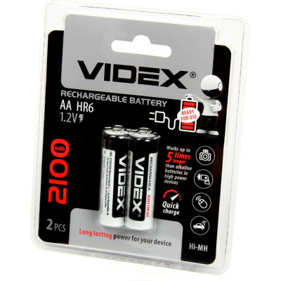 Пальчиковый аккумулятор Videx VID-HR6-2100LSD