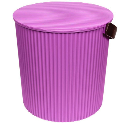 Ведро с крышкой ПластикЛюкс 204 204-фиолетовое