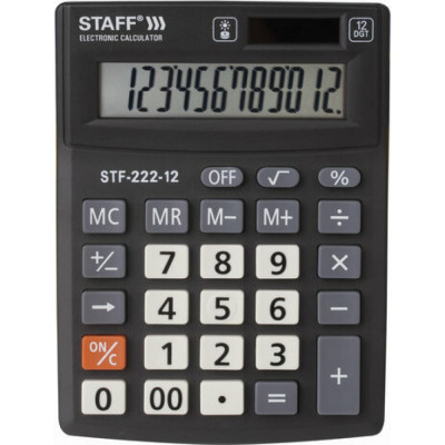 Компактный настольный калькулятор Staff PLUS STF-222 250420