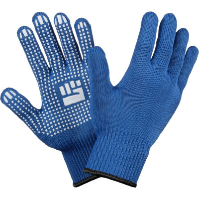 Перчатки Фабрика перчаток 6-10-2С-СИН-(L)