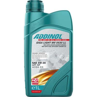 Моторное масло Addinol Giga Light MV 0530 LL 5W-30 72098607