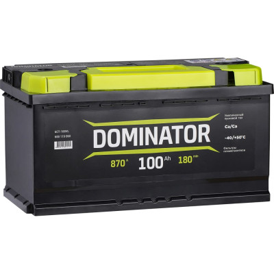 Аккумулятор Dominator 6 СТ 100 Ач 1 L 870 А ССА 600119060
