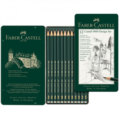 Набор чернографитных карандашей Faber-Castell Castell 9000 Design Set 119064