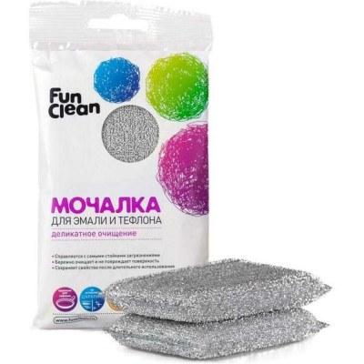 Мочалка для эмали и тефлона Fun Clean 6403