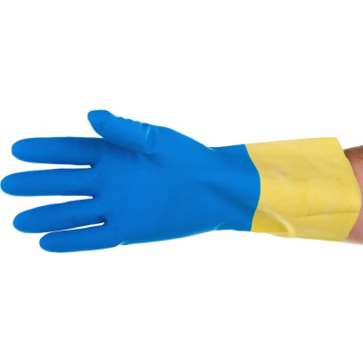 Химостойкие неопреновые комбинированные перчатки Ампаро Комета 6870 (457415)-M
