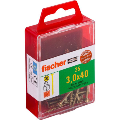 Универсальный шуруп Fischer FPF-SZ 3,0x40, 25 шт. 653927