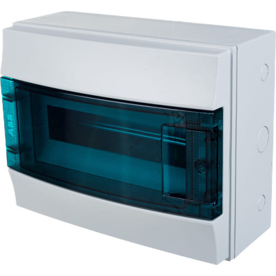 Навесной распределительный щит ABB пластиковый прозрачная дверь Mistral65 с клеммами 1SLM006501A1202