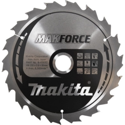 Пильный диск для дерева Makita MAKFORCE B-43692