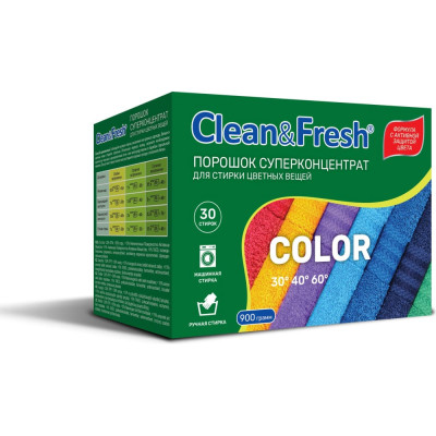 Порошок для стирки цветного CLEANANDFRESH Cl3900c