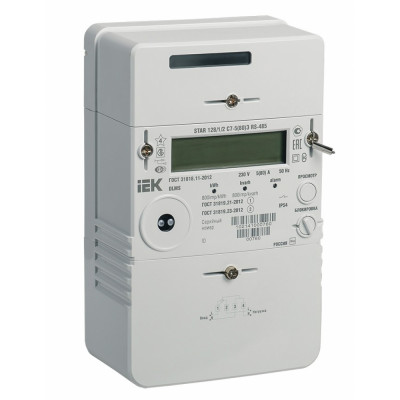 Однофазный многотарифный счетчик электрической энергии IEK STAR_128/1 С7-5 80 Э RS-485 SME-1C7-80