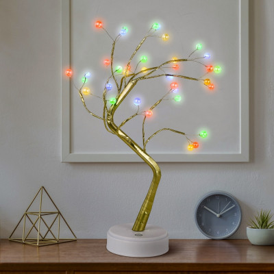 Декоративный светильник ЭРА Дерево с самоцветами Б0051948