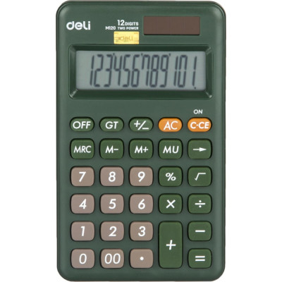 Настольный компактный калькулятор DELI em120 1552691